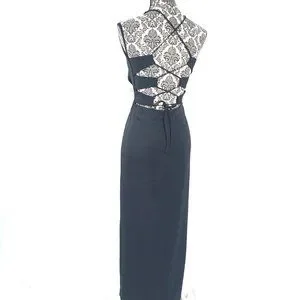 Lavish Alice | Dresses | Lavish Alice Halter Neck Lace Up Back Stretch Maxi  Dress 8 | Poshmark